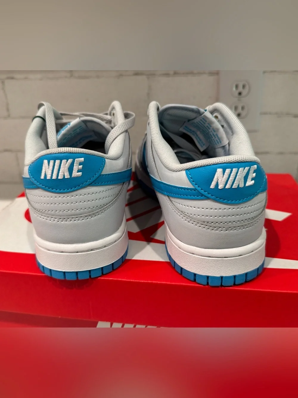 Nike Dunk Low Retro Pure Platinum Blue Lightning DV0831-001 Men's Athletic New